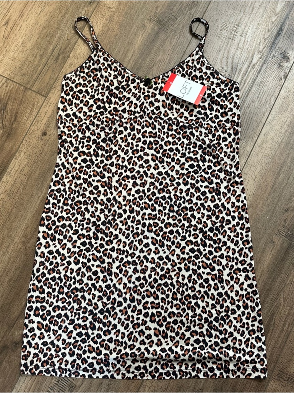 NWT! Loft Cami Sleep Dress, Animal Print, Nightie, Nightgown, Modal, Stretch, XS